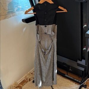 Christy Dawn Black and White Sleeveless Dress